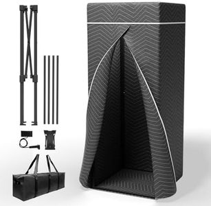 Portable Vocal Booth,Recording Booth Sound Booth for Recording Echo-Free Vocals Complete Home Recording Studio Foldable with Travel Bag for Voiceovers, Podcasts, Music