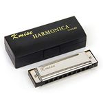 Harmonica French Harp Mouth Organ Phosphor Bronze Key of C (10 hole blues harmonica)