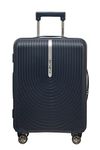 Samsonite Trolley Bag for Travel for Men Women | Hi-Fi 55 Cms Polyester Hardsided Cabin 8 Wheels Trolley Bag | Travel Bag for Luggage | Spinner Suitcase for Travel Bag for Luggage, Dark Blue