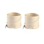 Lify 2 Pair Polyester Flat Shoe Laces for Athletic, Running - 5/16 Wide Shoelaces for Sneakers Shoes Boot Strings (120CM (47.25-Inch), Beige)