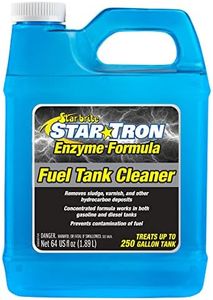 STAR BRITE Star Tron Fuel Tank Cleaner - Remove Sludge, Varnish & Other Deposits - Rejuvanate Old, Stale Fuel - Concentrated Formula Works In Gas Tanks & Diesel Tanks - 64 OZ (093664) , blue