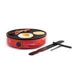 Holstein Housewares HH-09217002R Crepe Maker, Stainless Steel, Red