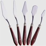 5-Piece Painting Knife Set,Palette Knife,Painting Knife Stainless Steel Painting Knives, Pallet Knife, Mixing Scraper for Acrylic Art Palette Knives