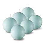 SPAAS Sky Blue Round Candles - 3" R