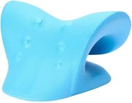 Beeiee Neck and Shoulder Relaxer,Neck Stretcher for Pain Relief,Cervical Traction Device Pillow for TMJ Pain Relief and Cervical Spine Alignment , Sky Blue