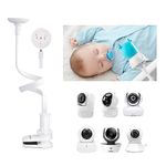 KAWA Baby Monitor Holder, Universal Baby Monitor Mount for Crib, Flexible Baby Monitor Holder, Compatible for All 1/4 Triple Hole Baby Monitor Camera, Without Tools or Wall Damage