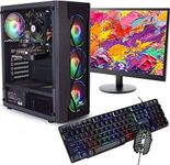 Veno Scorp GAMING PC Bundle Intel Core i7 2600 16GB Ram, 24" Full HD Led Monitor 256GB SSD + 1TB HDD 4GB Graphics Card Windows 10 Gaming PC USB 3.0