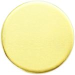 MICAIKEM 1.25" Brass Blanks 3mm Thick Round Ball Markers Coin Tags Finished Supper Thick for Engraving and Metal Stamping. Pack of 10