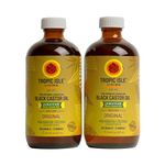 JBCO Tropic Isle Living- Jamaican Black Castor Oil-8oz Glass Bottle (2 Pack)