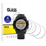 X-Dision [4 Pack] Compatible with Garmin Forerunner 945 Screen Protector,2.5D Protect Film[9H Hardness,Case Friendly,Shatter-proof]Premium Accessories Tempered Glass Film