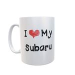 Subaru Mug Gift – I Love Heart My - Novelty Cute Car Owner Driver Ceramic Cup