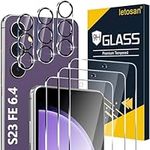 [3+3 Pack] Galaxy S23 FE Screen Protector, 9H Tempered Glass, Ultrasonic Fingerprint Support, Case Friendly, HD Clear Scratch Resistant for Samsung Galaxy S23 FE 5G Glass Screen Protector