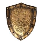 LOOYAR Medieval Double-Headed Eagle Shield for Swords Wall Décor