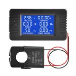 DEWIN Digital Multimeter, 6 in 1 LCD Digital Ammeter Voltmeter Voltage Current Power Monitor PZEM-022 AC80-260V 100A Energy Meter Monitor with Open CT