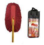 California Car Duster CCD-Original Standard Car Duster with Wooden Handle, Red