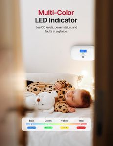 X-Sense Smart Carbon Monoxide Detector – LCD Display, App Control, Battery