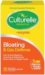 Culturelle Bloating & Gas Defense, Digestive Enzymes & Probiotics for Digestive Health, 30 Capsules, Supports Occasional Indigestion & Discomfort