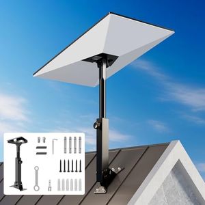 Starlink Mount Adjustable Starlink Roof Mount Gen 3 with Telescoping Support Arm Metal Construction for Starlink Gen 3 Mount Easy Installation for Concrete Tile Wood Roof Walls