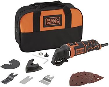 BLACK+DECKER MT300SA2-QS Utensile multifunzione con borsa portautensili e accessori in dotazione