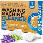 24-Pack Cleaner Tablets for Washing Machines - HE Washer Descaler for Front & Top Load Units - Eco-Conscious Cleaning - One-Year Supply