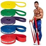 WIKDAY 5pack Resistance Bands for Working Out, Exercise Bands, Workout Bands, Pull Up Assistance Bands for Body Stretching Crossfit Training Physical Therapy Muscle Training for Men & Women