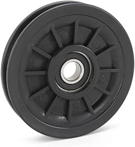 Carrucola puleggia in nylon, per porta basculante garage, Attrezzi sportivi palestra, Misura Ø esterno 90 mm, Cuscinetto Ø 12 mm, Carico max 100 kg