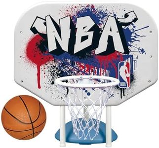 Poolmaster NBA Logo, Graffiti Design Pro Rebounder Poolside Basketball Hoop Set