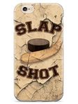 Inspired Cases - 3D Textured iPhone 6/6s Case - Rubber Bumper Cover - Protective Phone Case for Apple iPhone 6/6s - Slap Shot - Hockey