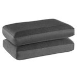 Wakefit Memory Foam Pillow | 1 Year Warranty | Orthopedic Pillows for Neck Pain, Pillow Memory Foam, Memory Pillow for Sleeping (25 x 15 x 4 inch, Set of 2 - Dark Grey, Large - Regular)