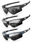 KALIYADI Sports Sunglasses for Men, Polarized Sun Glasses for Men Women Youth Baseball Softball with UV Protection