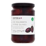 Odysea Big Kalamata Pitted Olives, Glass Jar, 290 g