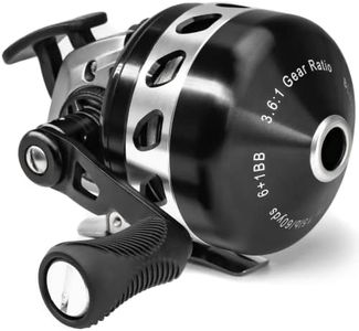 BALLISTA BL33 Spincast Bowfishing Reel Slingshot Bow Fishing, Stainless Steel, Left/Right Reversible Handle, 3.6:1 Gear Ratio, Strong Line 5# 45 Yards 0.35mm/50lb