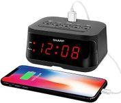 Sharp Digital Alarm Clock with USB 