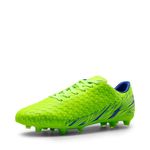 DREAM PAIRS Men's Firm Ground Soccer Cleats Shoes, Neon Green Royal, Size 7