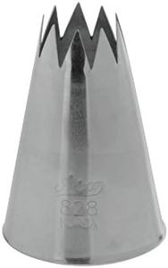 Ateco # 828 - Open Star Pastry Tip .63'' Opening Diameter- Stainless Steel