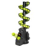 Tennis Ball Machine, Auto Portable Tennis Ball Launcher, Compatible with Rebound Net, Powered by Battery or AC Adapter, Stacker Extendable, for Tennis Softball Baseball Training