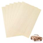 OWLKELA 5 Pieces 30x20x0.2cm Basswood Sheets, Rectangle Blank Wooden, Wooden Cutouts for Crafts, Great for Wood Burning and Laser Projects, Arts and Crafts, Wood Engraving