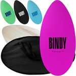 BINDY Australia Skimboard for Beach Kids with Storage Travel Bag - 41” Beginner to Intermediate Wooden Skim Board - Kids Beach Skim Boards - Durable, Lightweight Wood Body Board with EVA Grip Pad