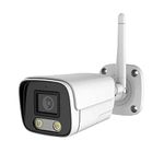 EXVIST 3MP Dual Light RTMP Camera, HD 3MP Wireless Bullet IP Camera, Compatible with Hikvision, 2.8mm, Built-in Audio, IP66, RTMP to YouTube, Facebook etc.