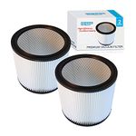 HQRP Cartridge Filter 2-Pack compatible with Shop-Vac 90350 90304 90333 Replacement fits most Wet/Dry Vacuum Cleaners 5 Gallon and above