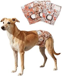 CuteBone Dog Diapers Female Washable Small Medium Large 3 Pack Reusable Doggie Diapers Puppy Period Pants for Doggy Heat Cycle Peeing