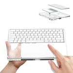 Transparent Acrylic Keyboard and touchpad Tray pad, Suitable for Apple Magic Keyboard and Apple Magic touchpad, Comfortable to Relieve Wrist Pain Hand Rest (excluding Keyboard and touchpad)