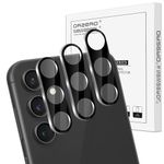 (3 Pack) Orzero Camera Lens Protector Compatible for Samsung Galaxy S23 FE, Glass Strong Adhesive High Definition Anti-Scratch Bubble-Free (Black)