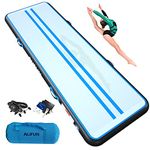 ALIFUN Inflatable Air Tumbling Mat Gymnastics Tumble Mat 6FT 10FT 13FT 16FT 20FT Training Mat Thick 10CM 20CM with Electric Air Pump