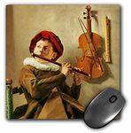 3dRose mp_171336_1 8" x 8" The Flute Player Xjudity Leyster Boy Playing a Flute Violin Mouse Pad