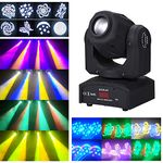 Lixada 90W LEDs Heads Moving Stage Light Master-Slave Sound Activated Auto-Run 9/11 Channels Rotating 8 Patterns 14 Colors Changing Stage Lamp for DJ Disco Club Wedding Party Dance Bar Lighting