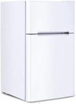 DORTALA Compact Refrigerator, 3.2 Cu Ft Mini Fridge, Separate Freezer with 2-Door Design, Wide Angle LED Light, Rapid Refrigeration, Energy Saving, Quiet Operation, White