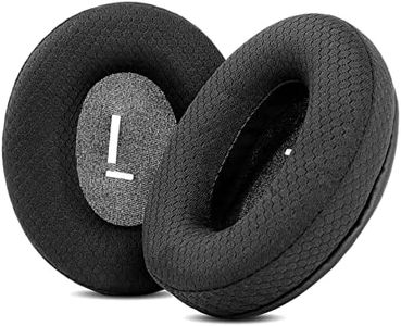 TaiZiChangQin Coussinets de rechange compatibles avec casque Mpow H19 IPO Bluetooth 5.0 avec suppression active du bruit (tissu amélioré) Noir