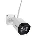 SriHome SH035 3MP WiFi Surveillance Camera, 1296P Outdoor Security Camera with Night Vision IP66 Waterproof Motion Detection 2 Way Audio APP Free