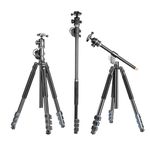 Digitek (DTR 540 BH) Heavy Duty Multi-Angle DV Tripod Cum Monopod, 360° Ball Head, 180° Tilt, Flip Leg Lock, 4-Section Adjustable, 8Kg Max Load, 6.26ft Height, Portable for DSLR, Camera & Videography